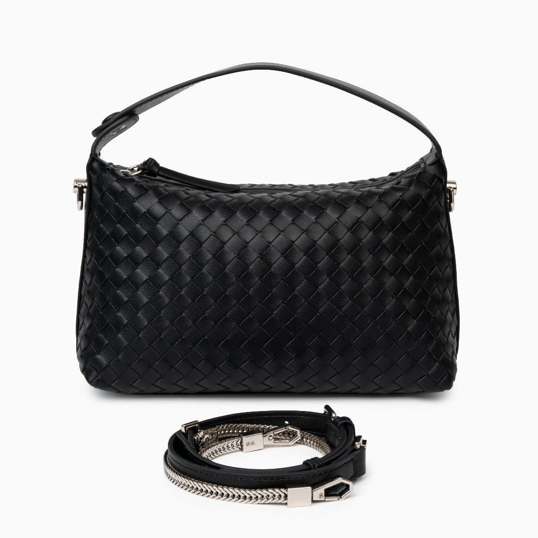 Midnight Woven Handbag – FIORENE