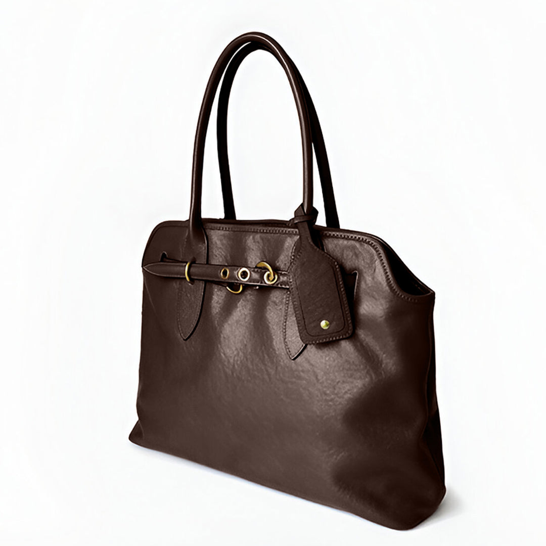 Timeless Leather Executive Handbag - FIORENE