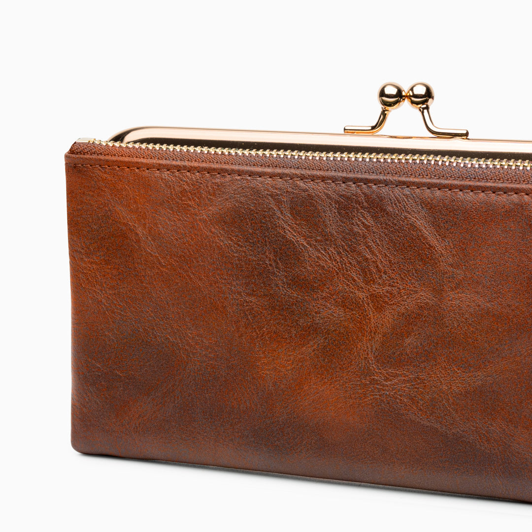 Velvet Noir Kisslock Wallet – FIORENE