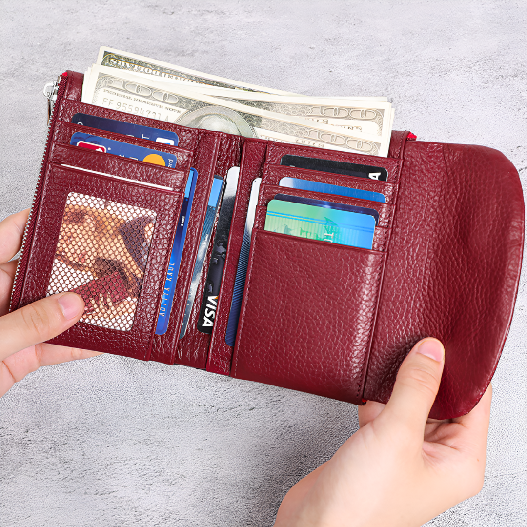 Crimson Croco Wallet – FIORENE