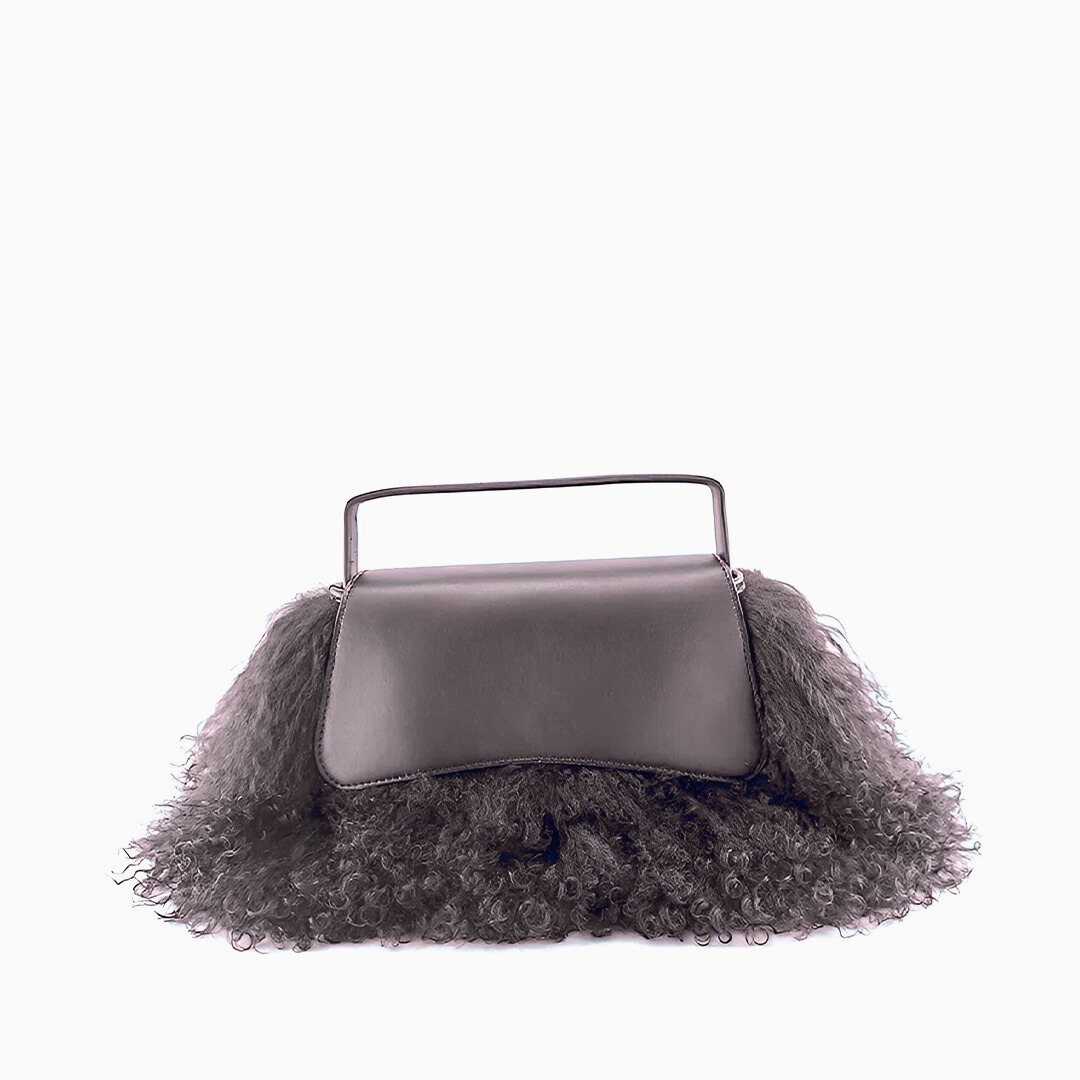 Violet Whisper Feather Clutch – FIORENE