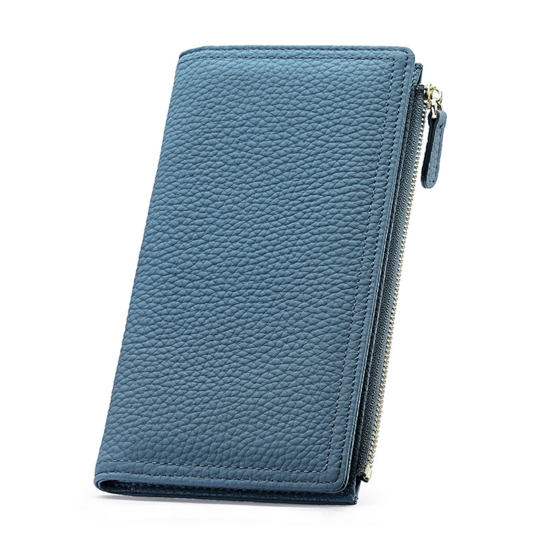 Black Pebble Slim Wallet – FIORENE