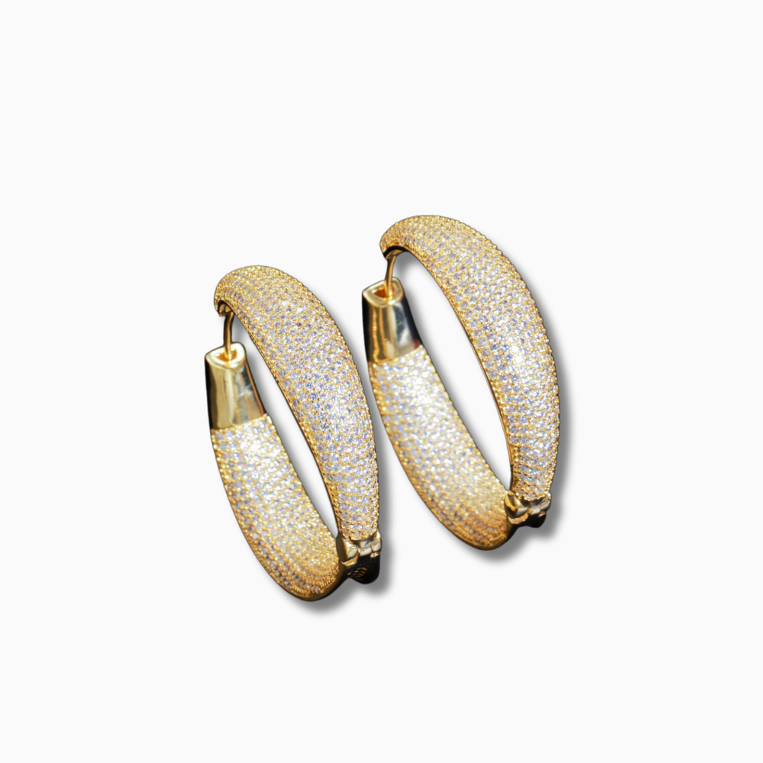 Aurora Pavé Earrings – FIORENE