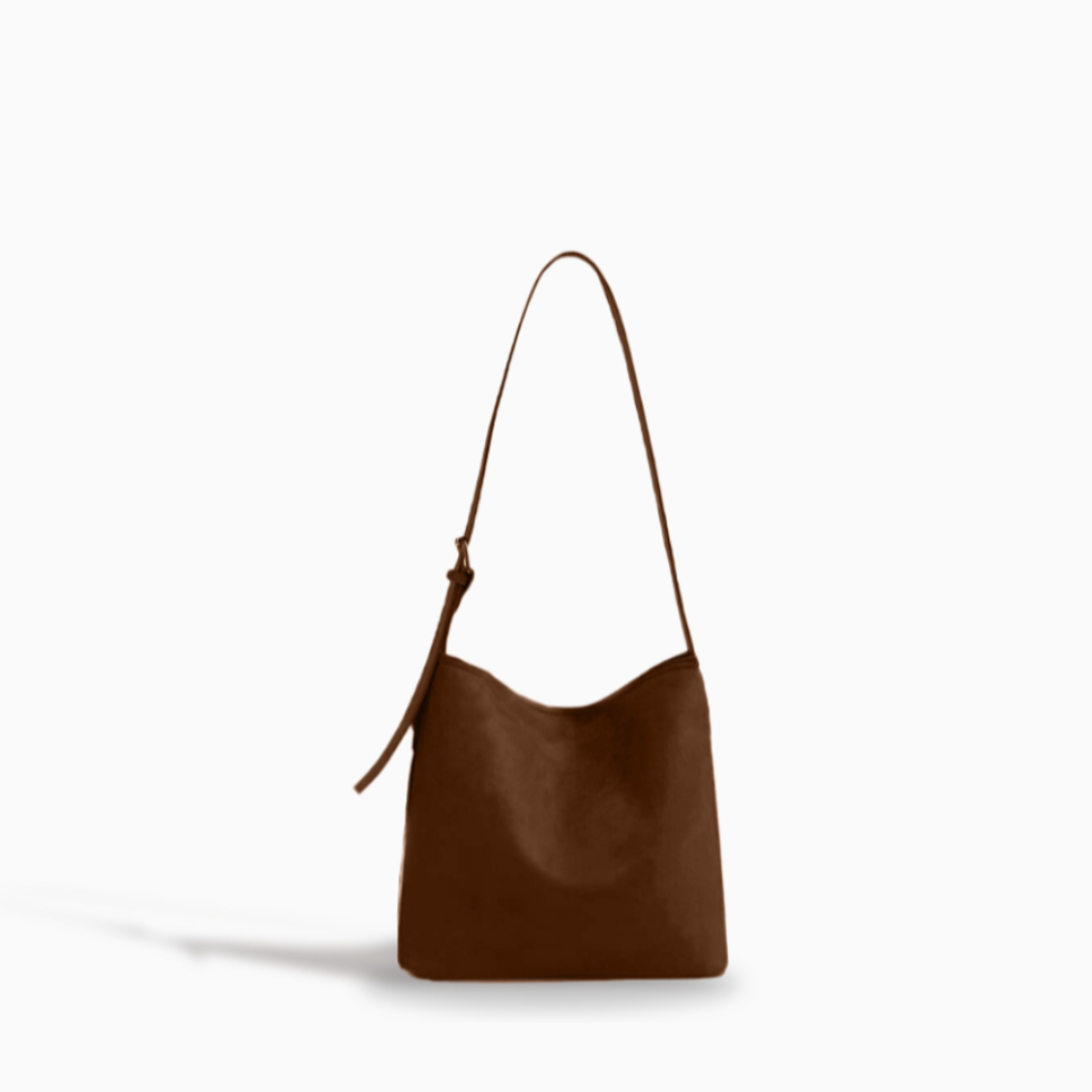 Mocha Suede Crossbody Bag – FIORENE