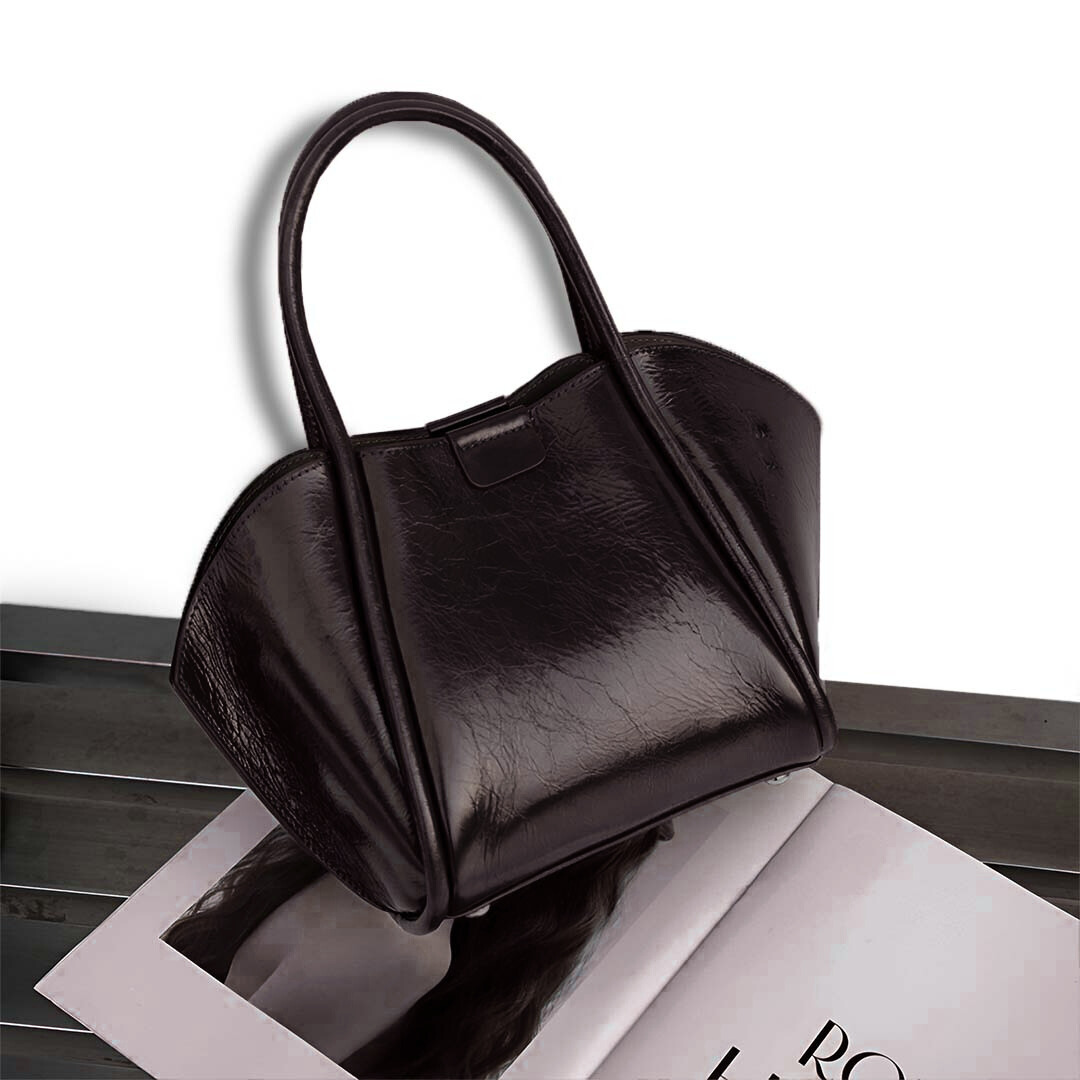 Crimson Angle Gloss Shoulder Bag – FIORENE