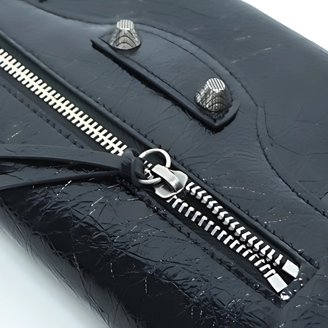 Midnight Edge Moto Shoulder Bag – FIORENE