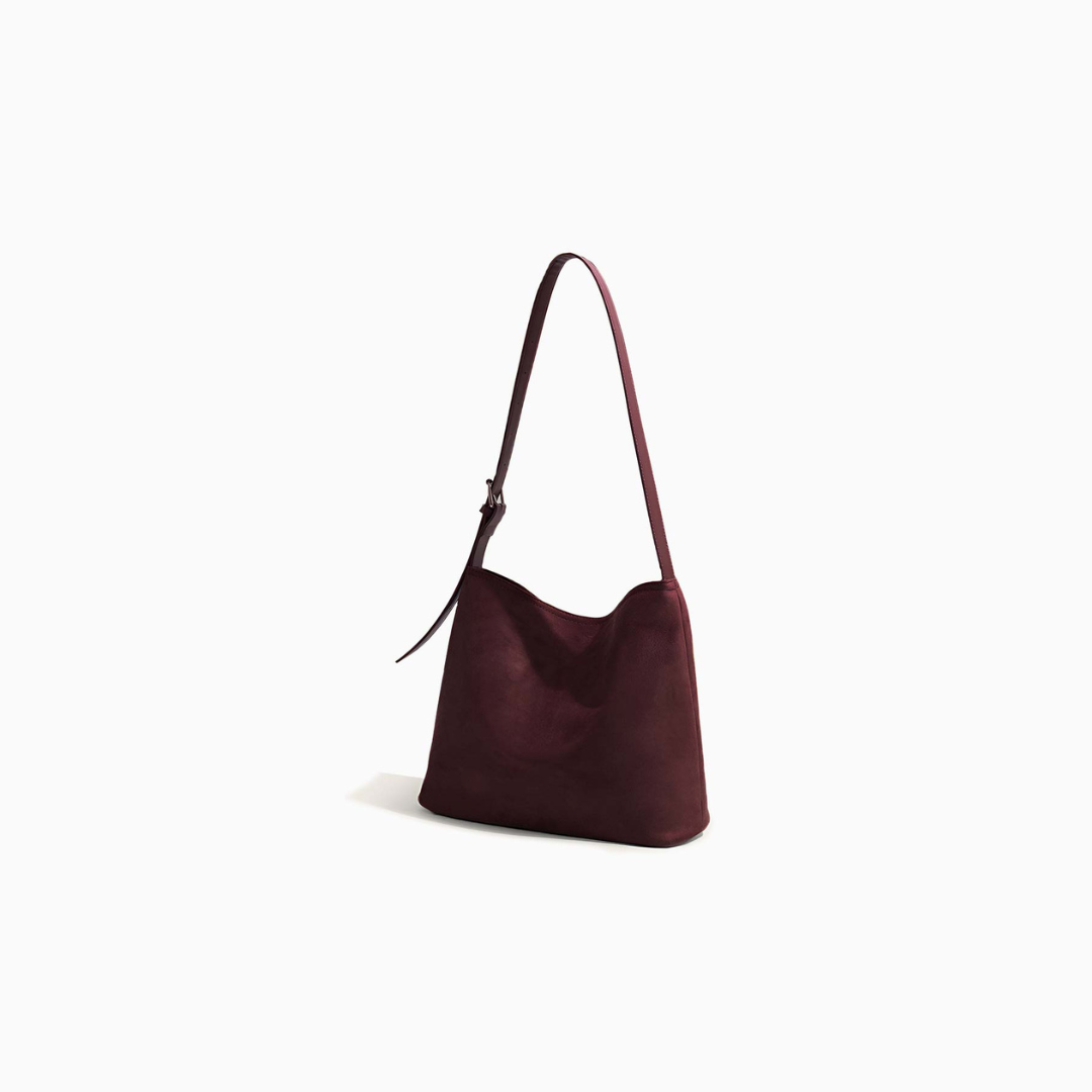 Mocha Suede Crossbody Bag – FIORENE