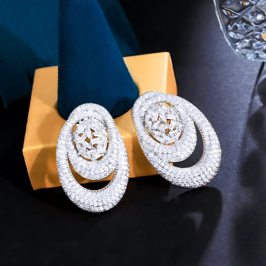 Luminous Oval Earrings – FIORENE