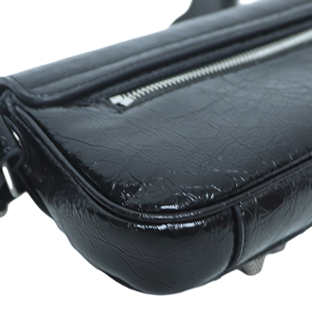 Midnight Edge Moto Shoulder Bag – FIORENE