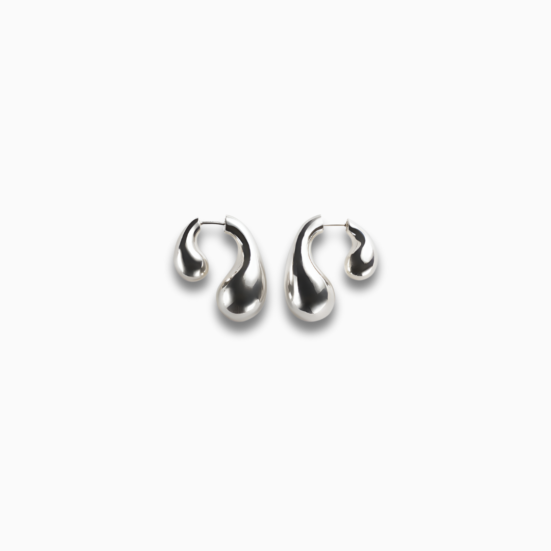 Golden Duo Drops Earrings – FIORENE