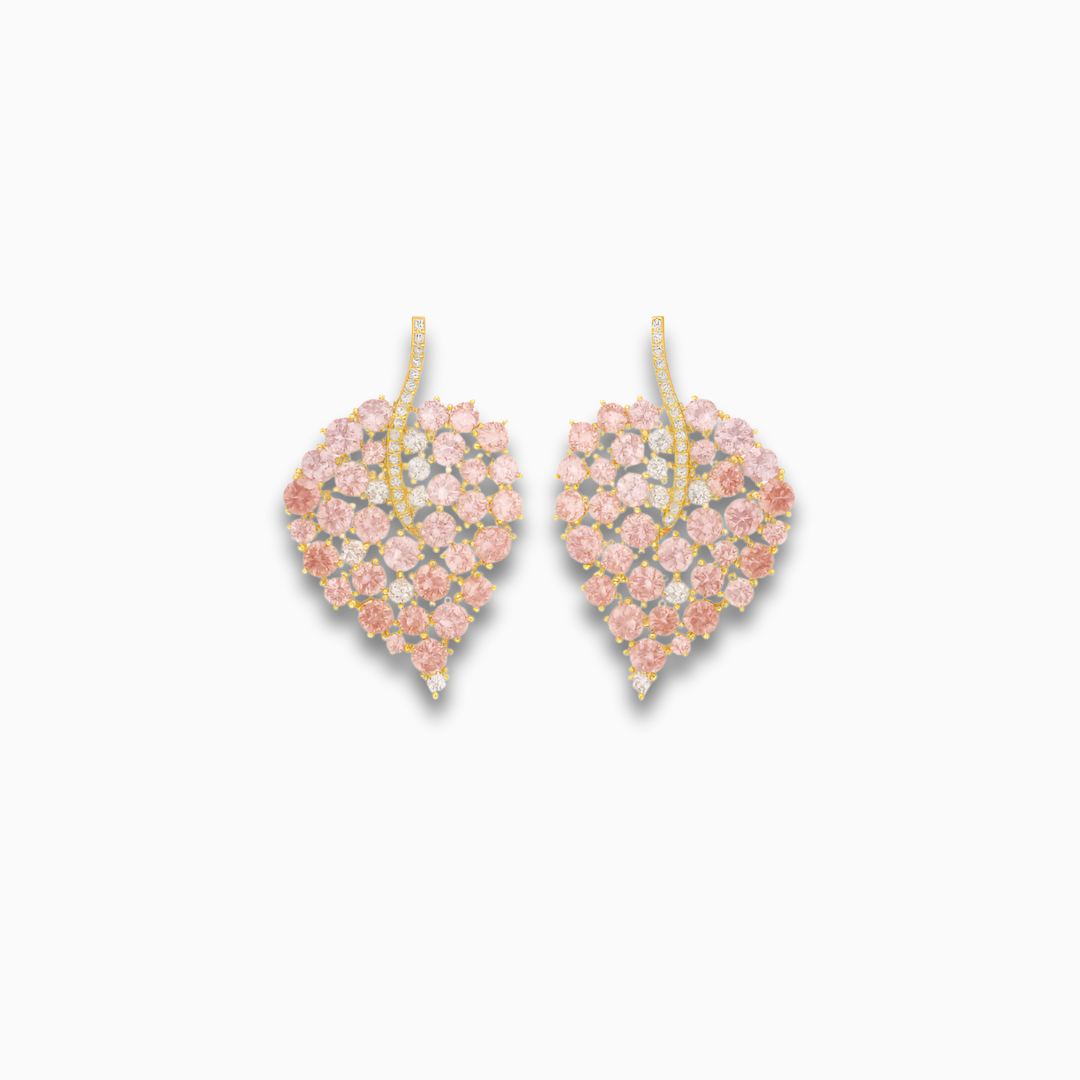 Blush Golden Petal Earrings – FIORENE