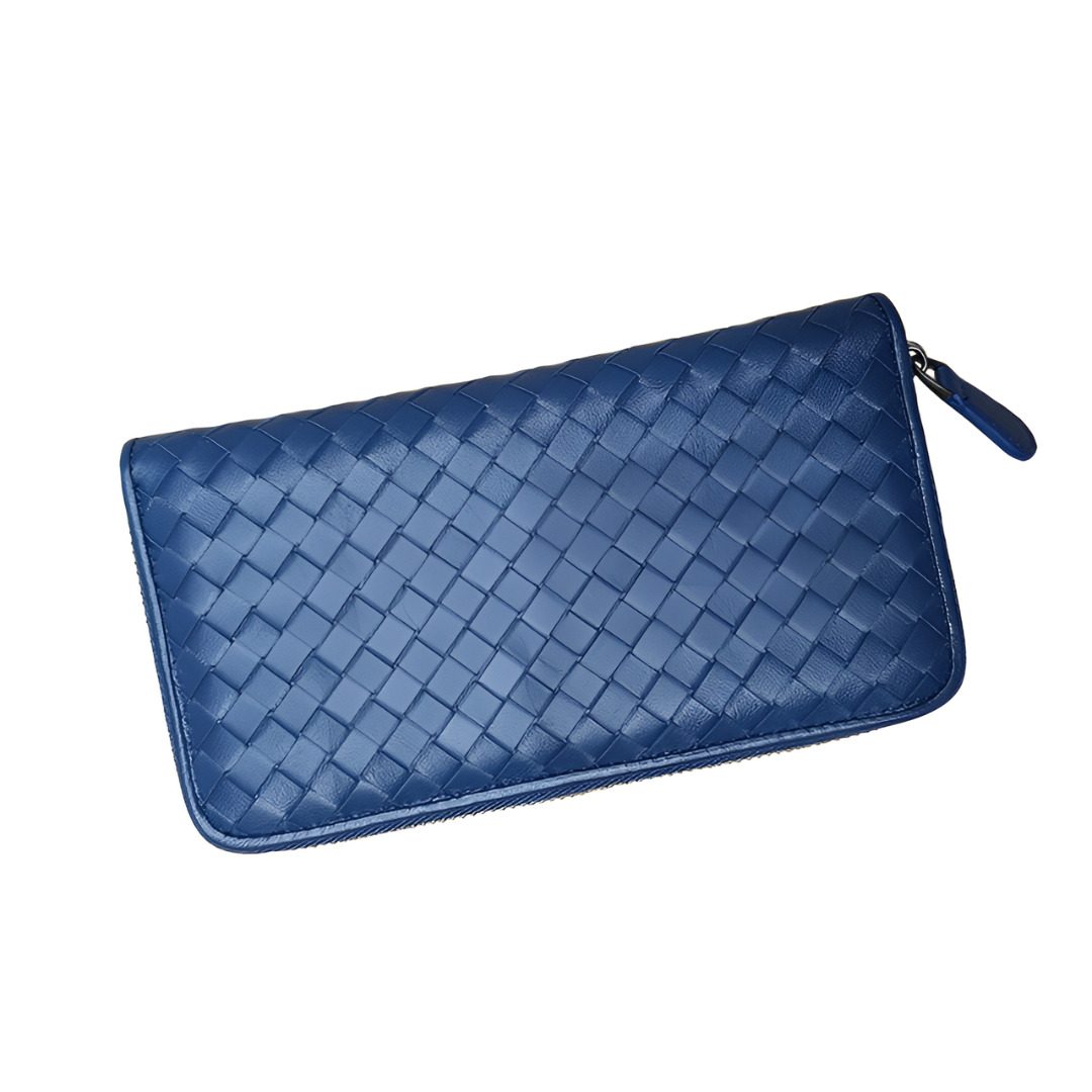 Charcoal Weave Wallet – FIORENE