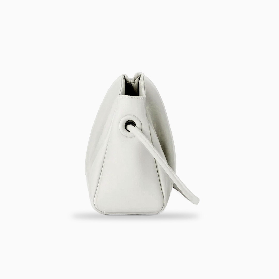 Ivory Pleat Crossbody Bag – FIORENE