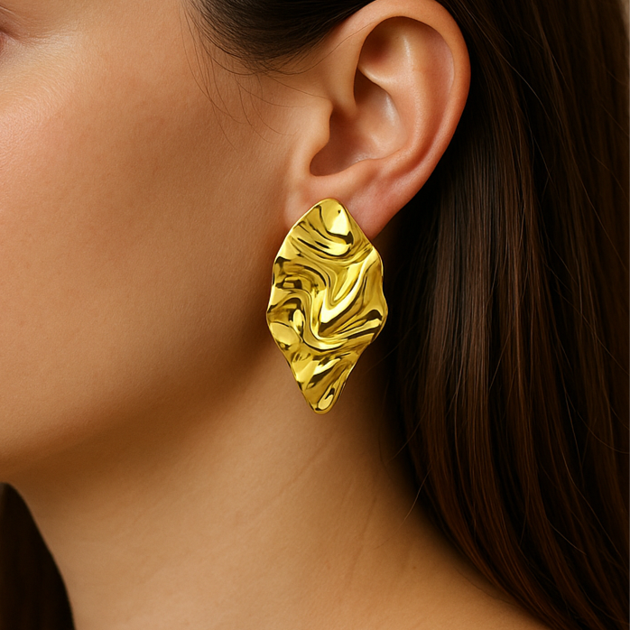 Molten Gold Earrings – FIORENE