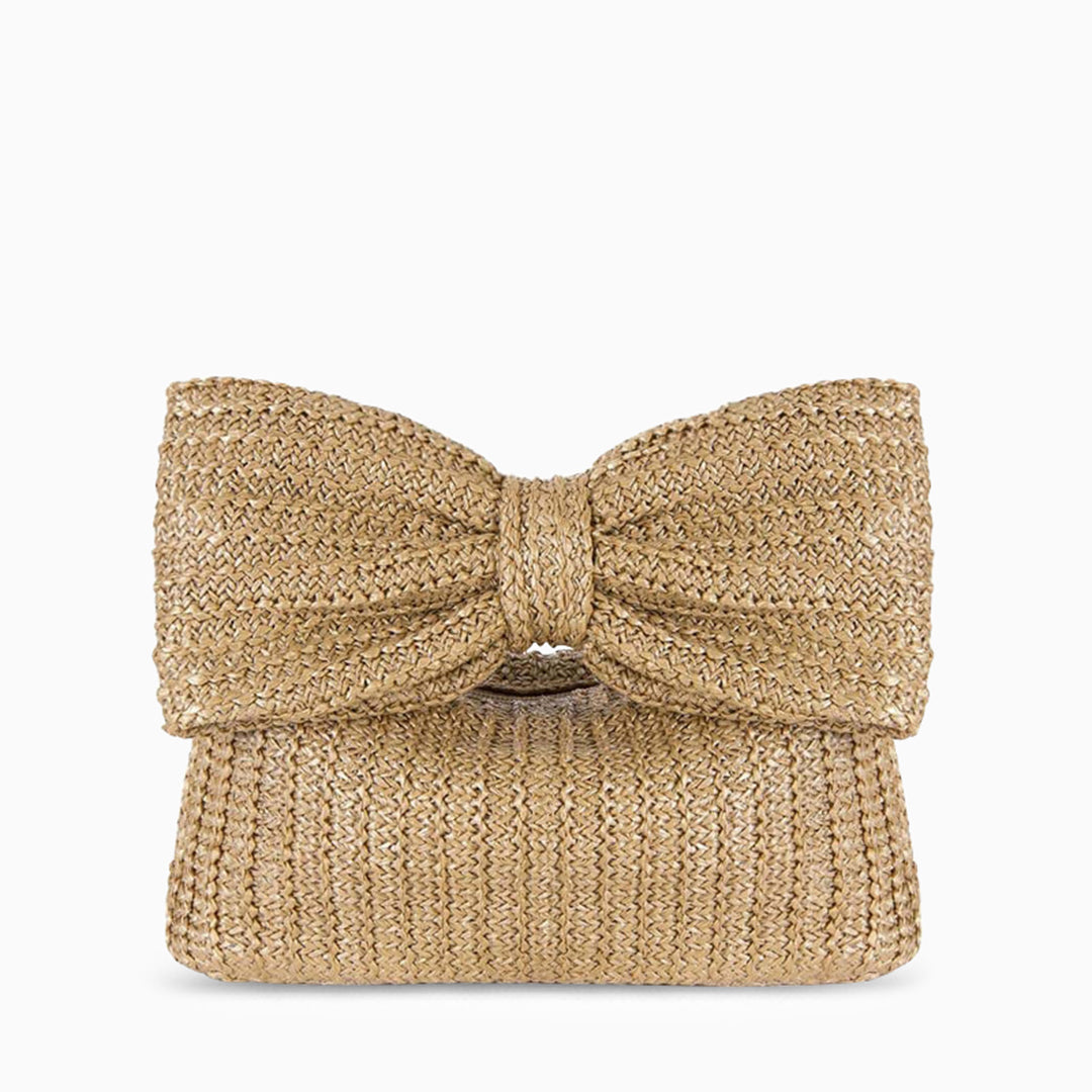 Solstice Bow Raffia Handbag – FIORENE