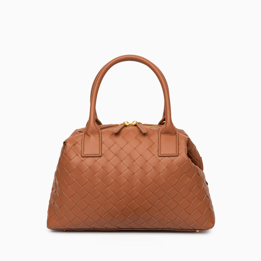 Noir Woven Handbag – FIORENE