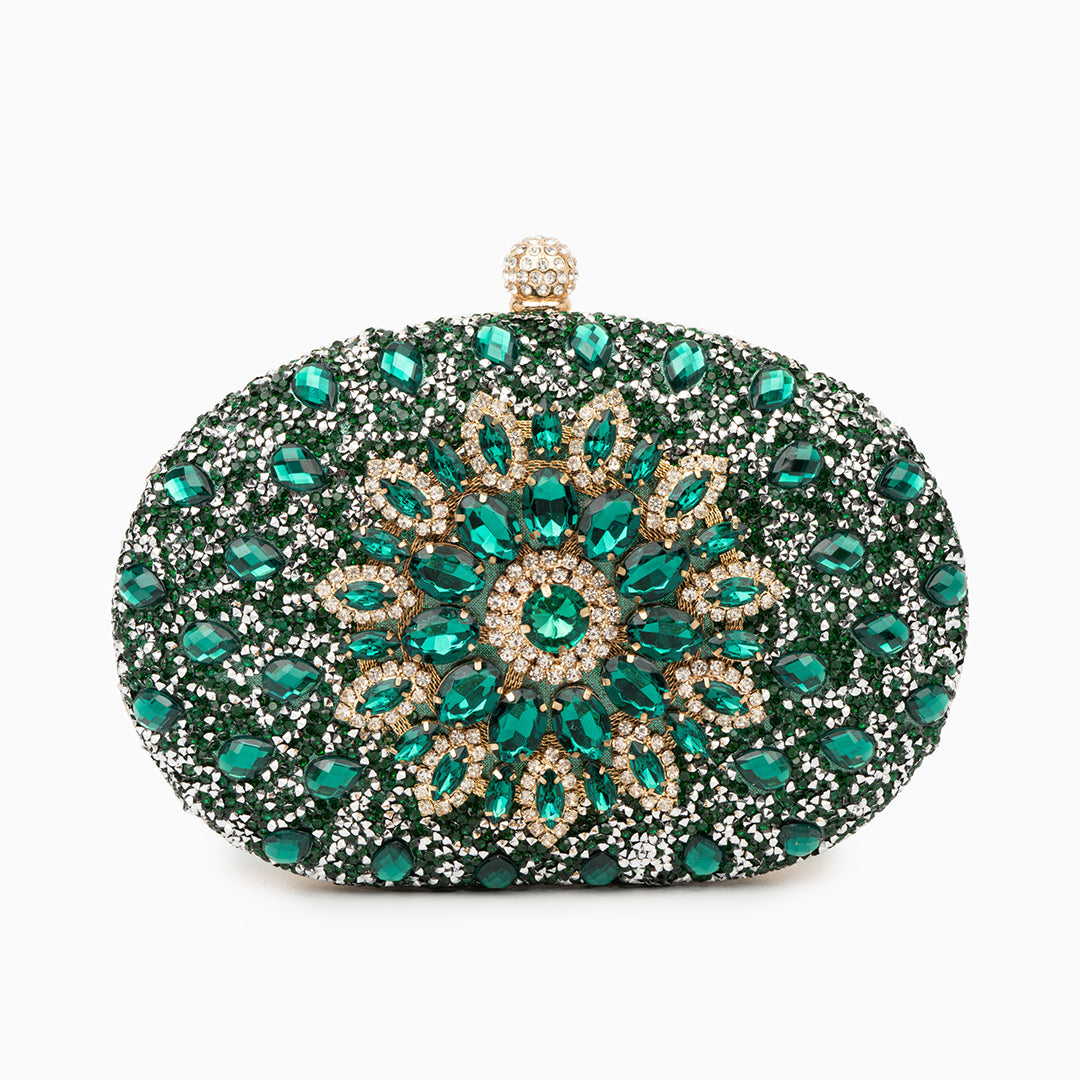 Rosé Blossom Crystal Clutch – FIORENE