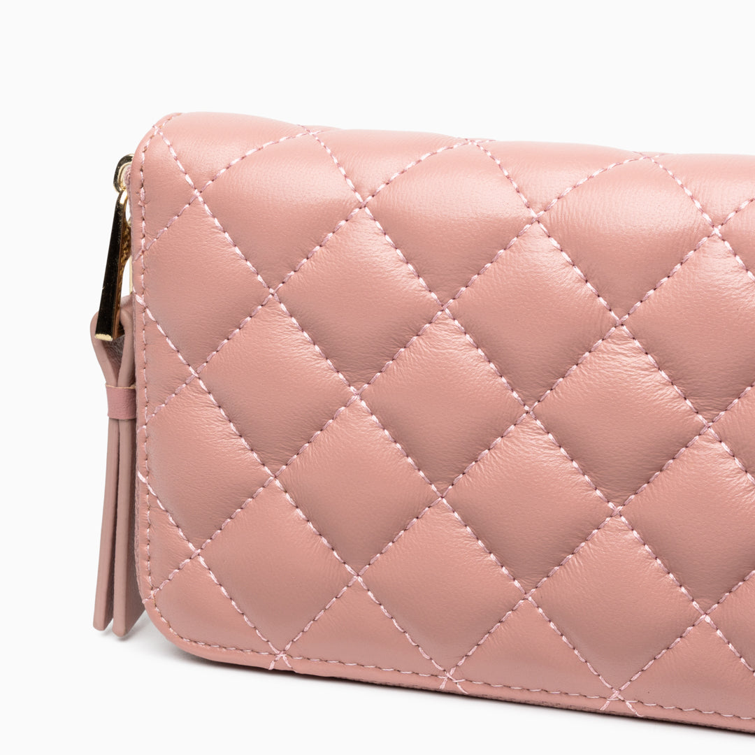 Midnight Quilted Wallet – FIORENE