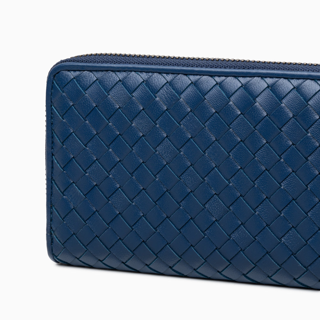 Charcoal Weave Wallet – FIORENE