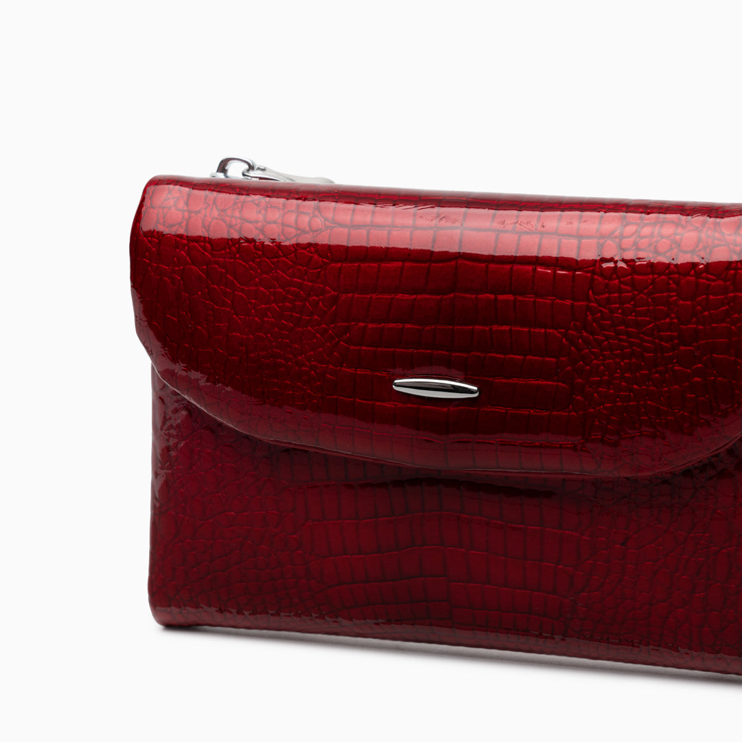 Crimson Croco Wallet – FIORENE