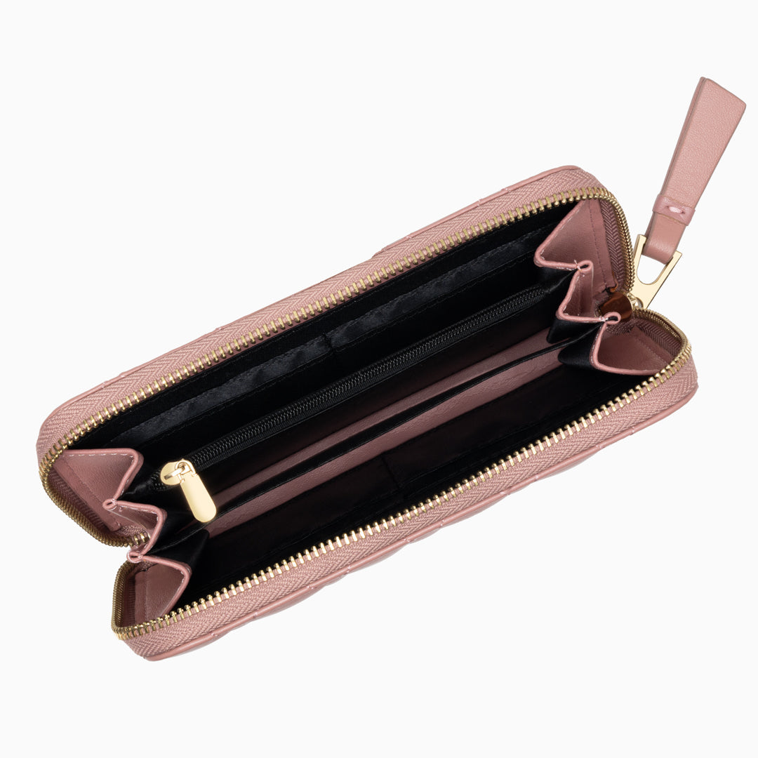 Midnight Quilted Wallet – FIORENE