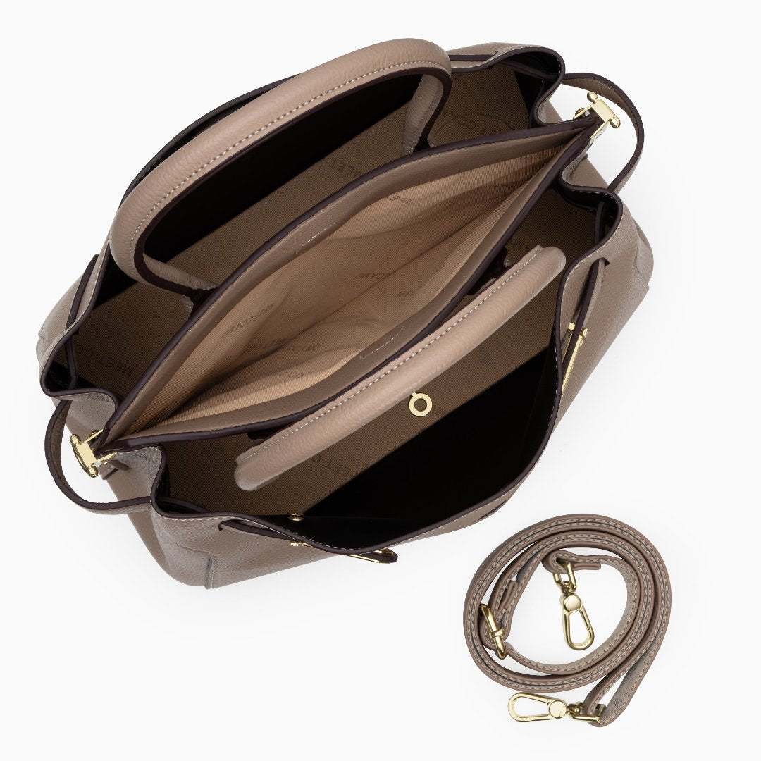 Serena Lock Structured Tote Bag – FIORENE