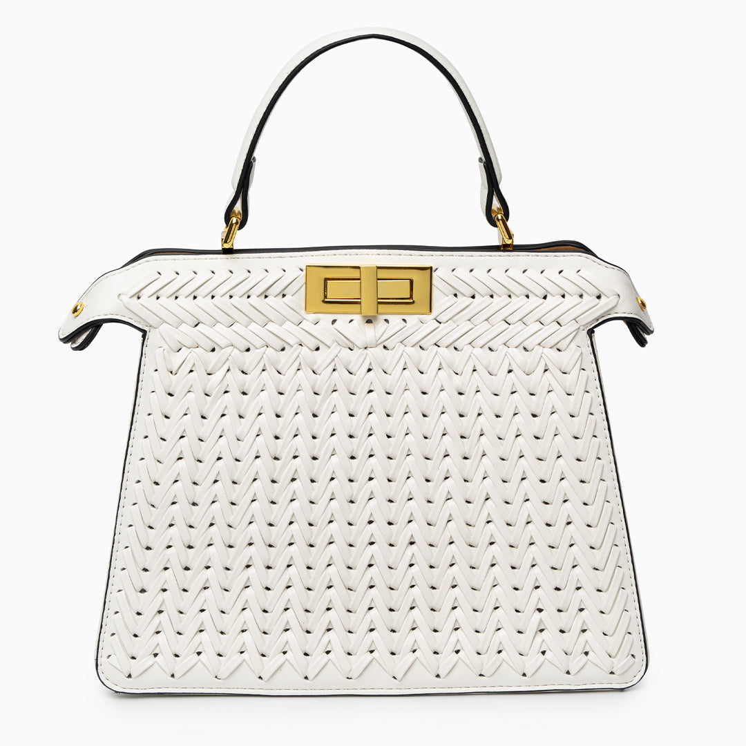 Savanna Weave Icon Handbag – FIORENE
