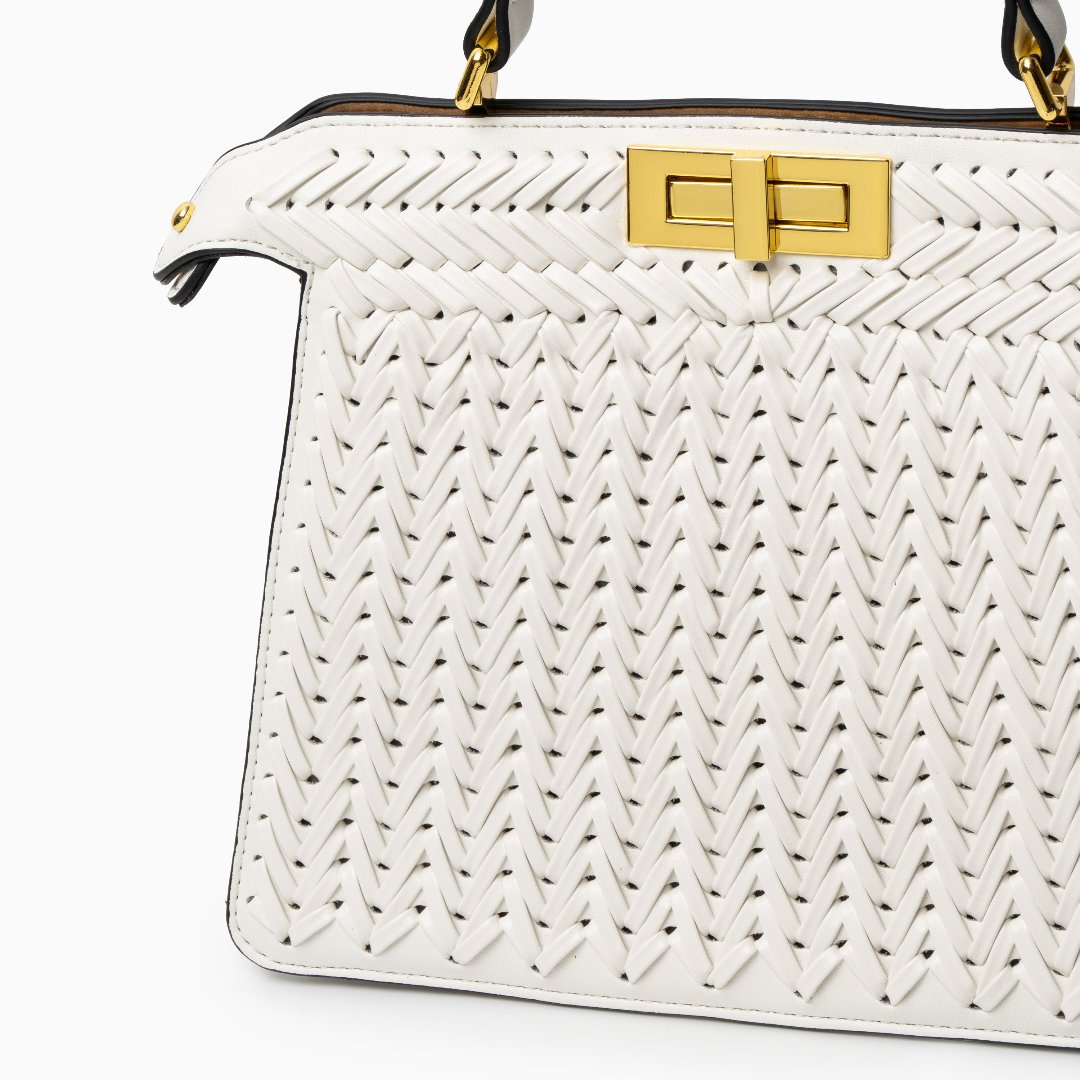 Savanna Weave Icon Handbag – FIORENE