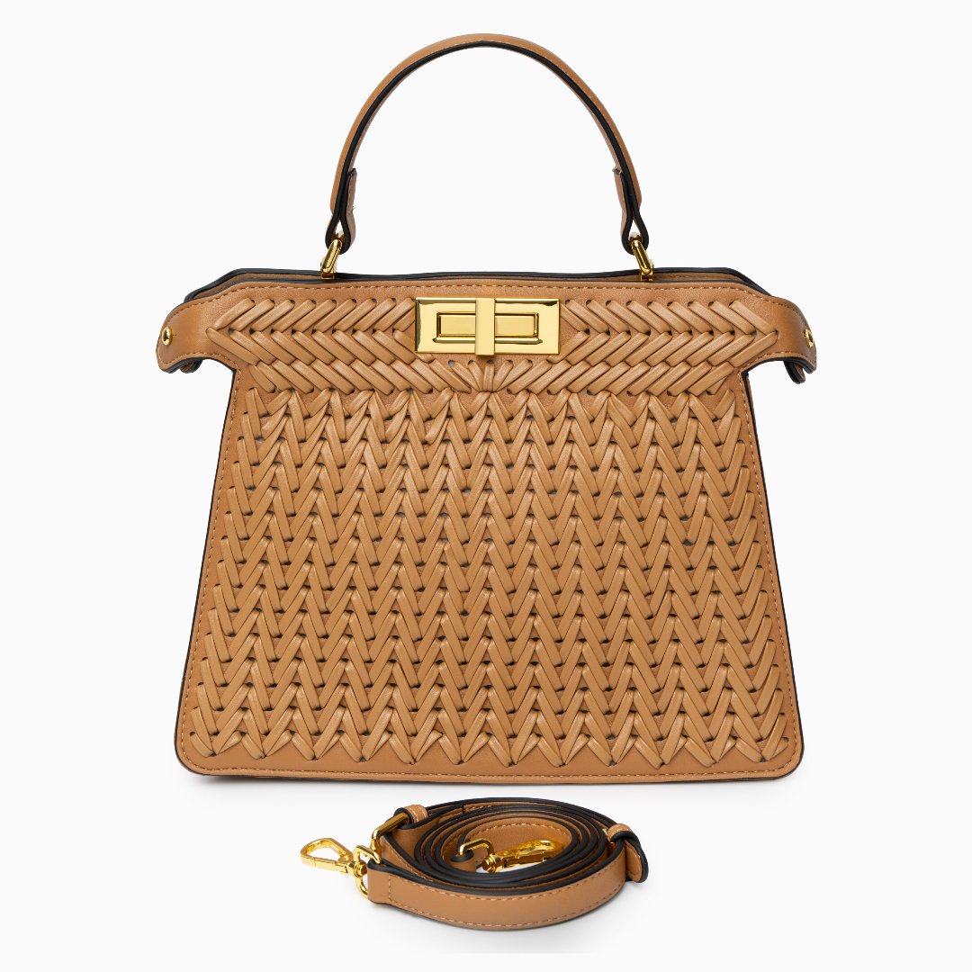 Savanna Weave Icon Handbag – FIORENE