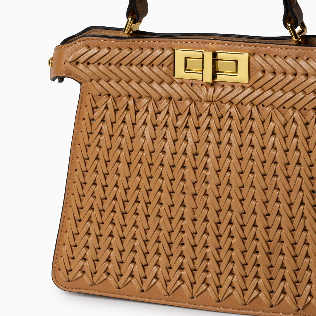 Savanna Weave Icon Handbag – FIORENE