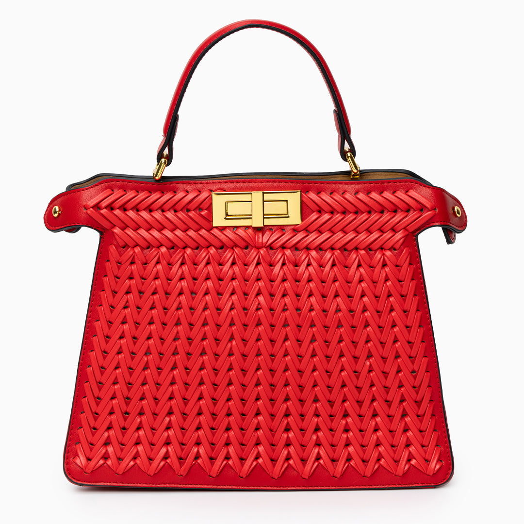 Savanna Weave Icon Handbag – FIORENE