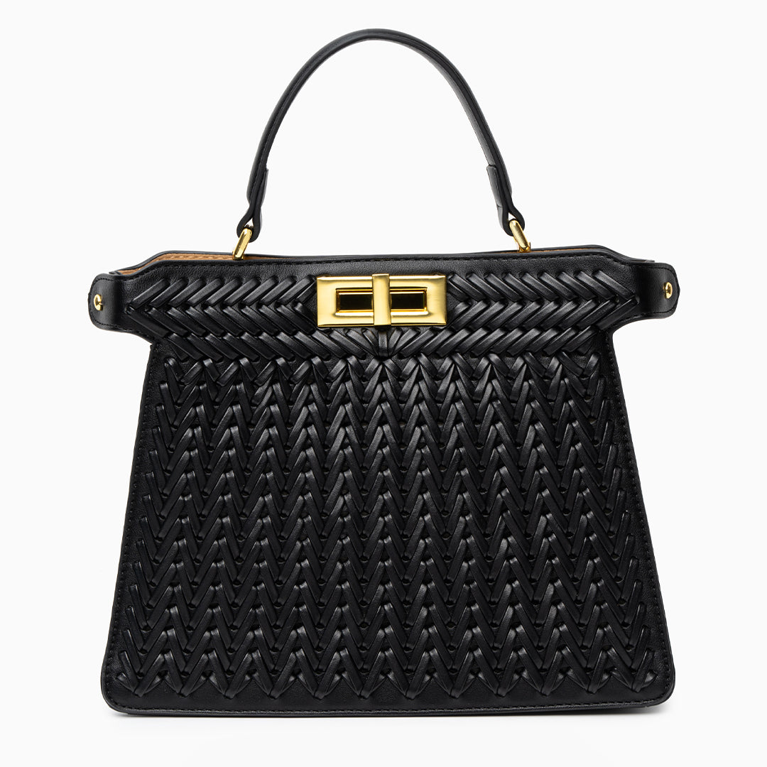 Savanna Weave Icon Handbag – FIORENE