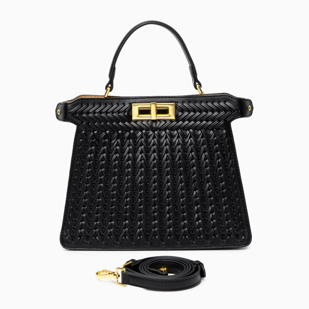 Savanna Weave Icon Handbag – FIORENE
