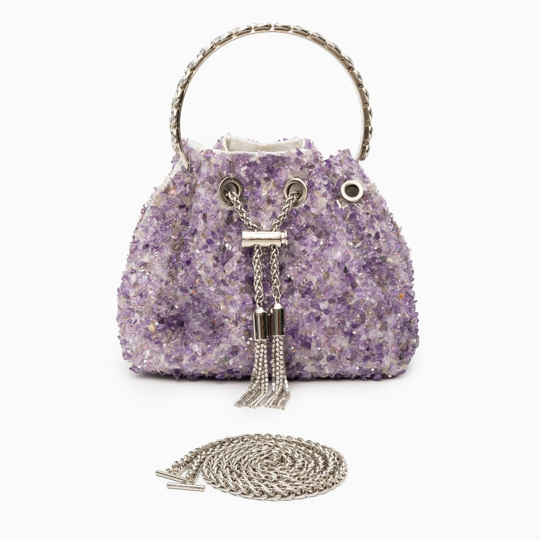 Amethyst Shimmer Handbag – FIORENE