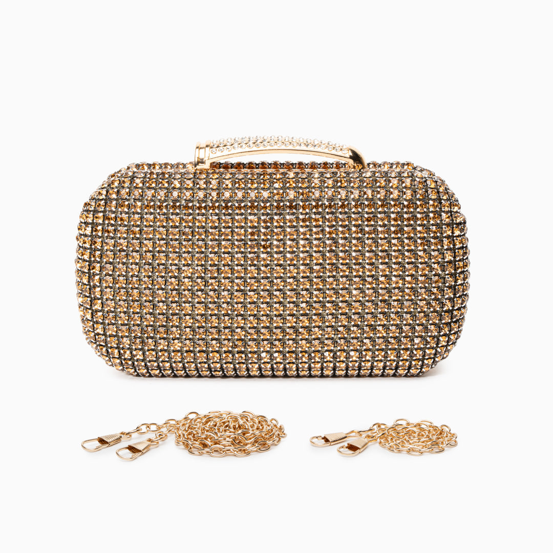 Noir Crystal Clutch – FIORENE