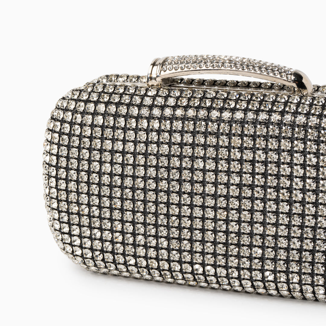 Noir Crystal Clutch – FIORENE