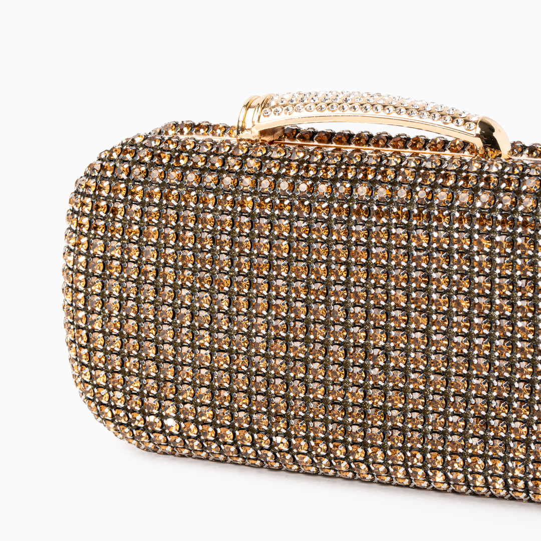 Noir Crystal Clutch – FIORENE
