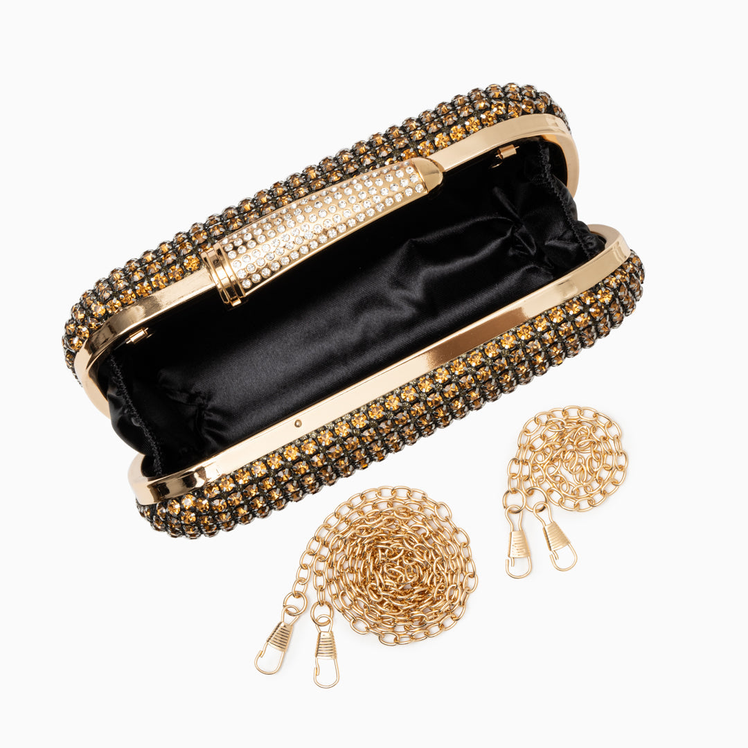 Blue Crystal Gleam Clutch – FIORENE