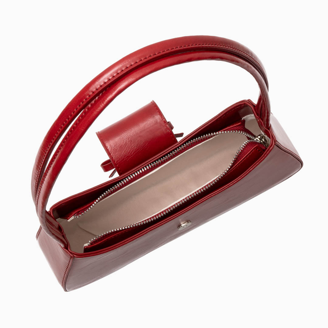 Scarlet Bow Charm Handbag - FIORENE