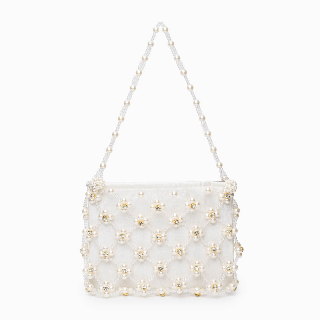 Pearl Blossom Shoulder Bag - FIORENE