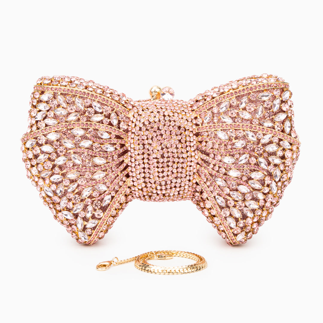 Diamond Bloom Bow Clutch – FIORENE