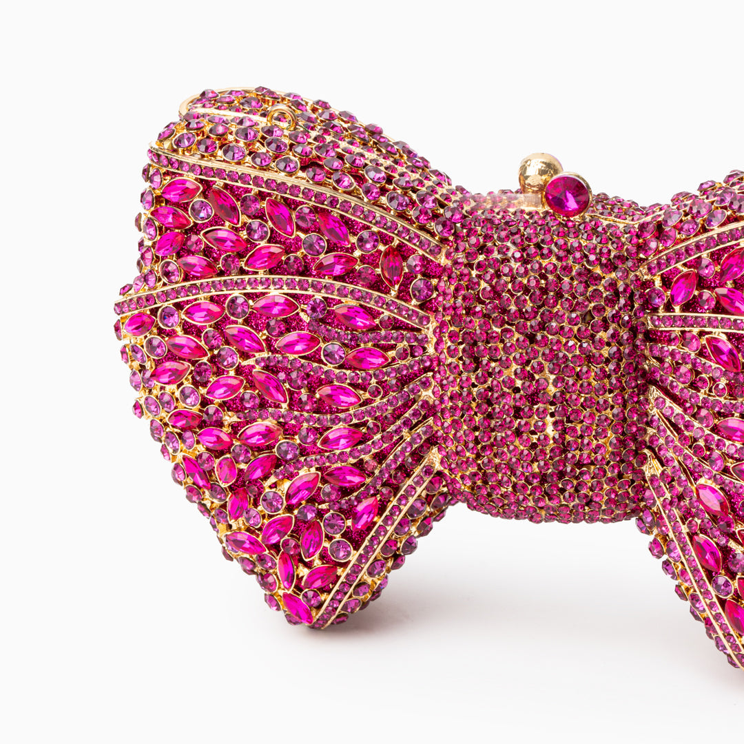 Diamond Bloom Bow Clutch – FIORENE