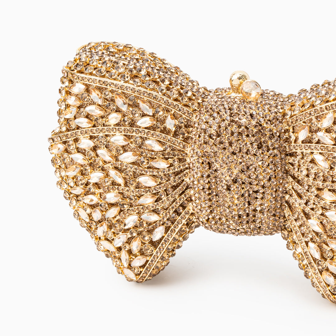 Diamond Bloom Bow Clutch – FIORENE