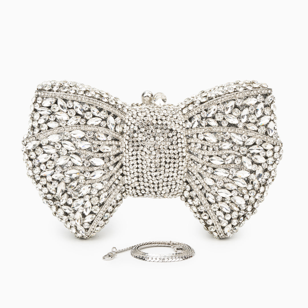 Fiorette Crystal Bow Clutch – FIORENE