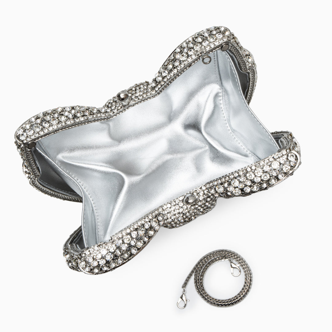 Fiorette Crystal Bow Clutch – FIORENE