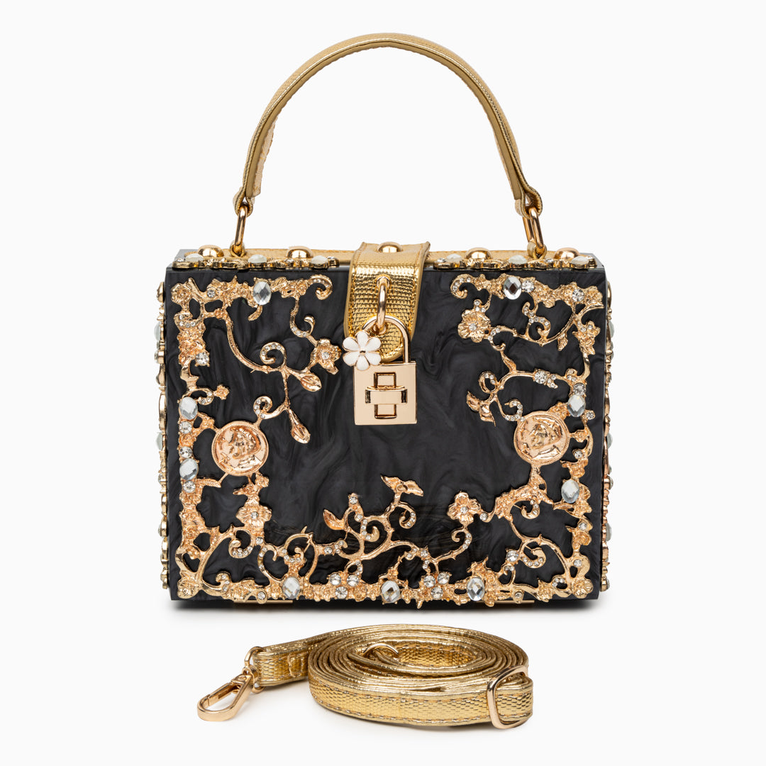 Aqua Baroque Bloom Handbag – FIORENE