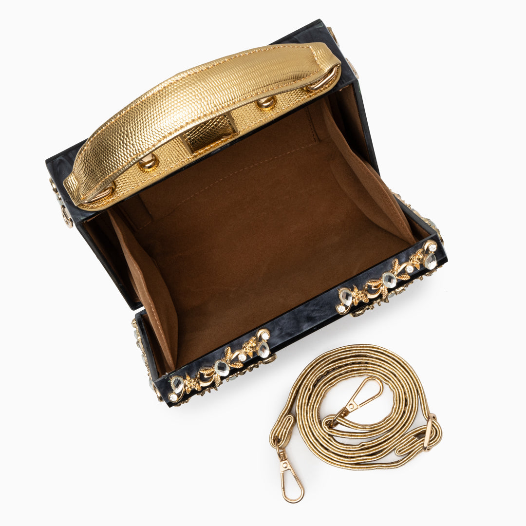 Aqua Baroque Bloom Handbag – FIORENE