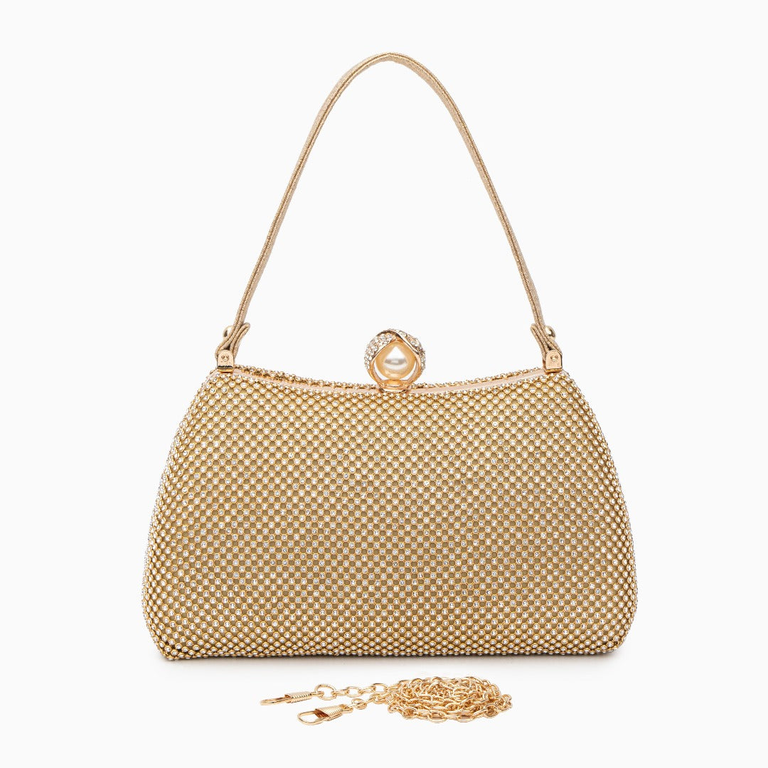 Silver Symphony Pearl Clutch – FIORENE