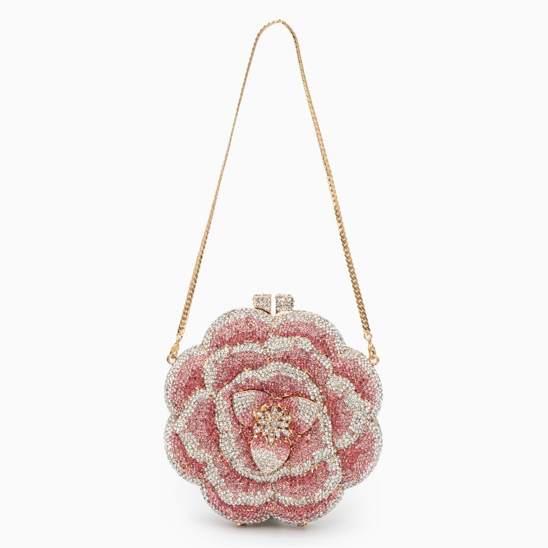 Camélia Crystal Bloom Clutch – FIORENE