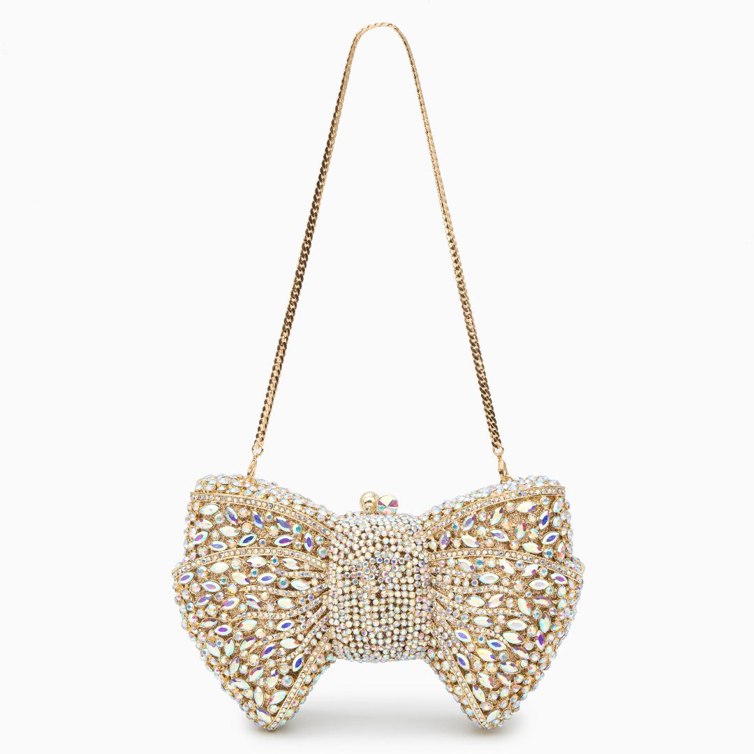 Fiorette Crystal Bow Clutch – FIORENE